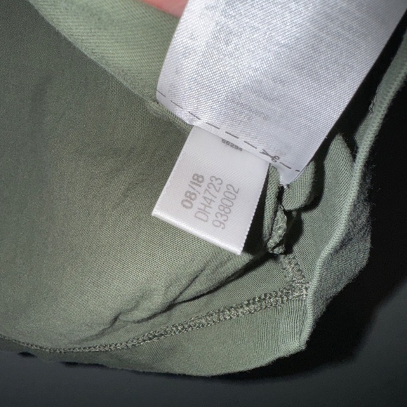 EUC Adidas Long Sleeve Originals Shirt Olive Green Size XS - Picture 5 of 8